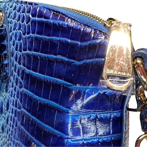 Brahmin NWT Large Blue Teal Duxbury Satche Affinity Ombré Melbourne Bag (P018) - Picture 5 of 12